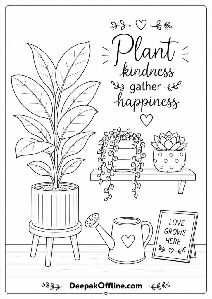 Plant kindness gather happiness