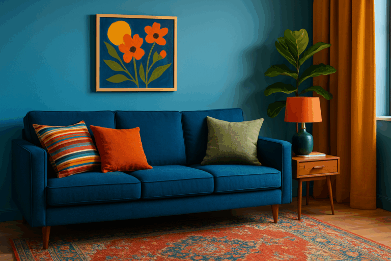 colourful living room