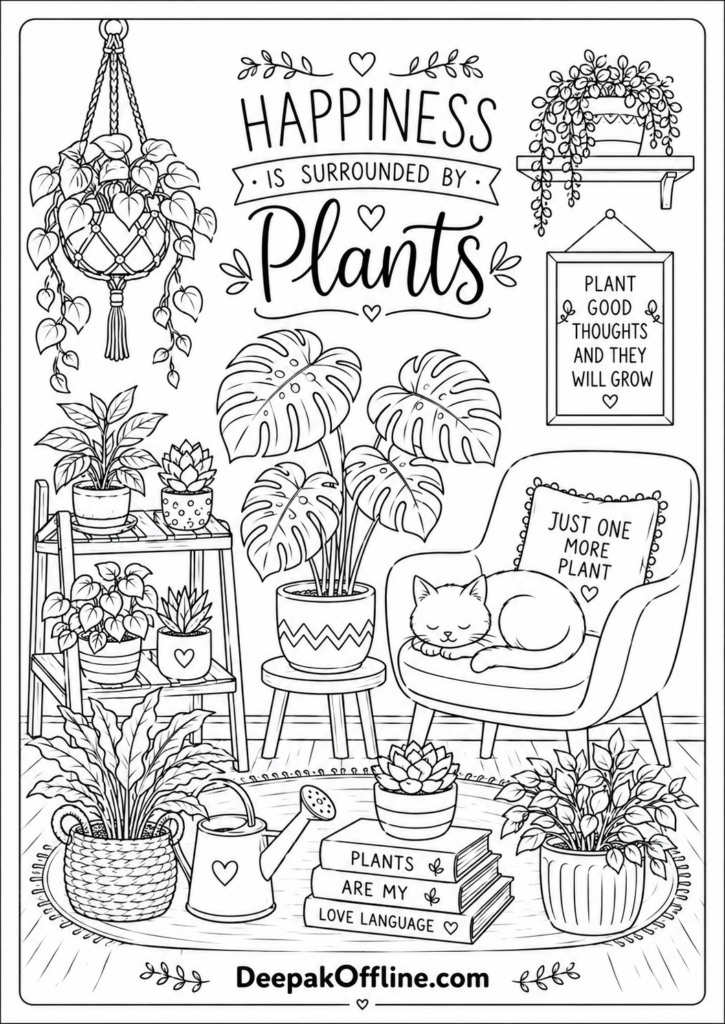 cozy plant corner