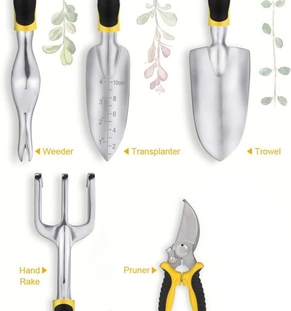garden tools 2 HASTHIP® Garden Tools Set for Home Gardening – 5 Essential Hand Tools