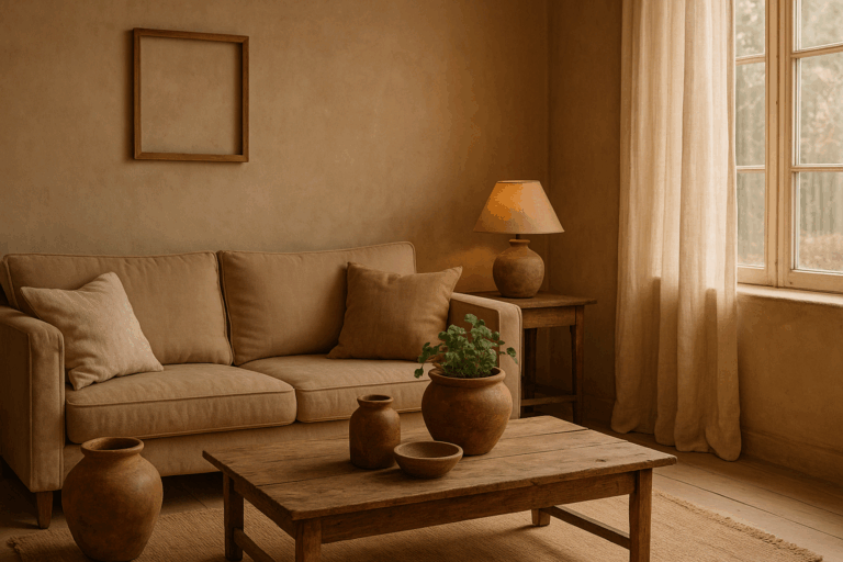 Why Faded Colours Make a Home Feel Warm and Real 6 living room