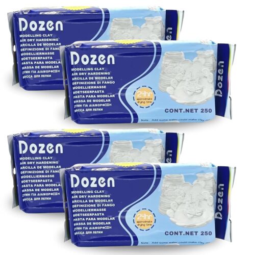 White Air Dry Clay – 1 kg Soft, Ready-to-Use Clay for Art, Craft, Sculpture & Pottery